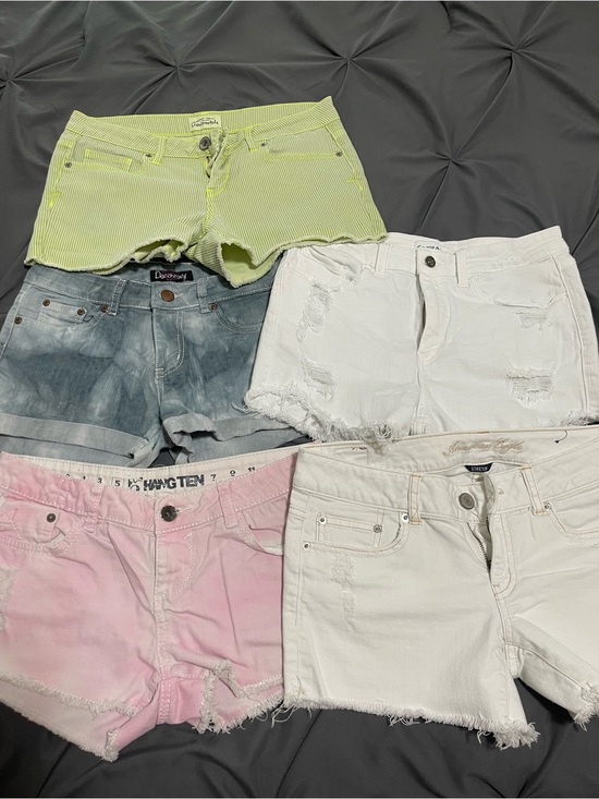 American Eagle Outfitters Pants - Mixed Colors Women’s Denim Shorts Pack — Lime, Pink, White, Blue